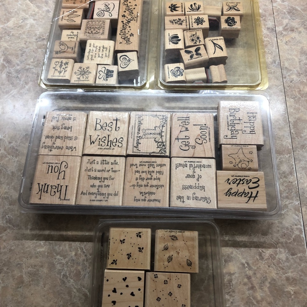 4 Stampin Up stamp sets